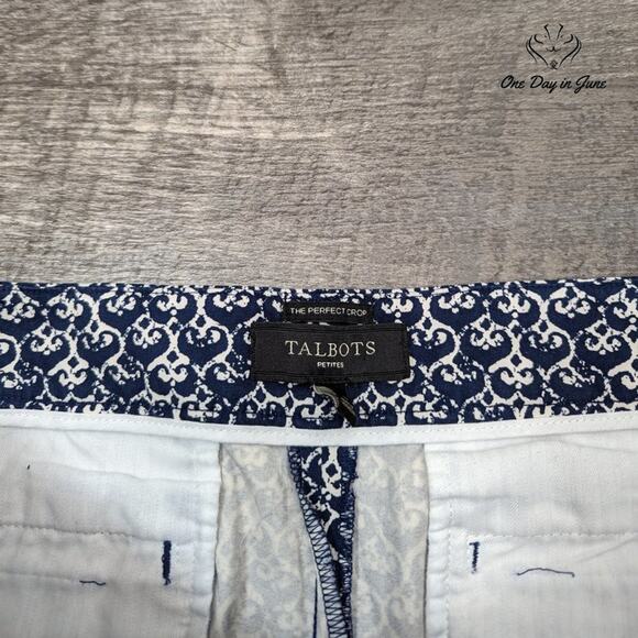 Talbots Petite The Perfect Crop Pants Size 14P - Picture 2 of 6